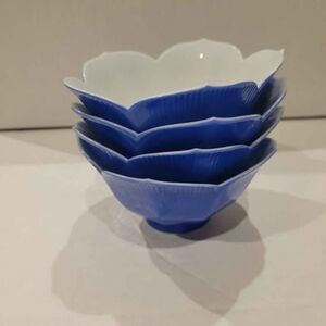 💙🪷 1960's Lotus Bowl Porcelain Set